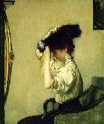 Edmund Charles Tarbell Preparing for the Matinee, oil painting on canvas